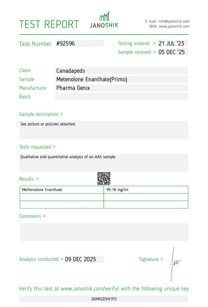 PHARMA GENIX – PRIMOBOLAN 100MG